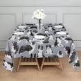 thumbnail image 3 of Cute Border Collie Pattern Square Tablecloth,Waterproof Square Table Cover,Wipeable Spillproof Washable Table Cover for Home Kitchen Party Decor 60"x60"(152x152cm), 3 of 6