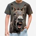 thumbnail image 2 of NORO ARK Kids Funny Graphic Print T-Shirt (3-14) Cute Animal Print Casual Short Sleeve Tee for Boys Girls Multicolor Size 7, 2 of 8