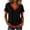 Wine, variant on Women's Color Block Short Sleeve Shirts Summer Plus Size V-Neck Blouses Casual Versatile Everyday Wear Clothes White