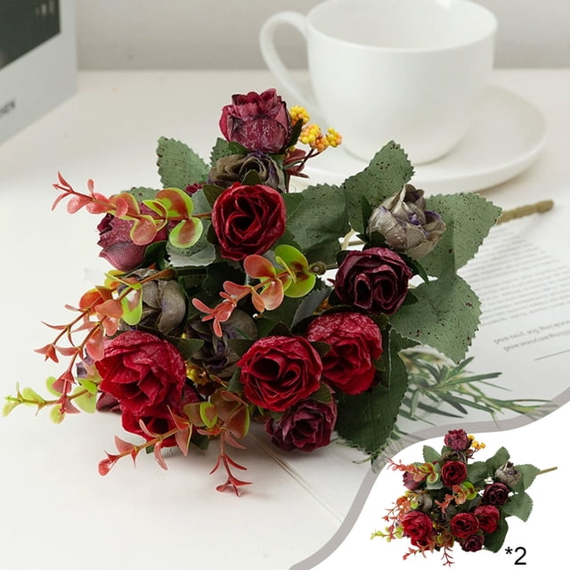 Rapeiae Many Artificial flowers Bouquets for Home Weddings Multi-purpose Decorative Flowers Available In lots of colors