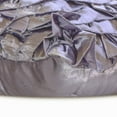 thumbnail image 2 of The HomeCentric Cushion Covers Purple Decorative Throw Pillow Covers Pack of 2 16x16 inch (40x40 cm) Satin Throw Pillows Couch Solid Color Ruffles Crystals Modern Pillow Covers - Diamonds N Dreams, 2 of 4