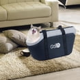 thumbnail image 3 of Pet Carrier Bag, portátil de viaje para mascotas por aerolíneas para perros pequeños, gatos y negro L jinwen portador de cachorros, 3 of 7
