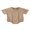 Khaki, variant on nvzhuang Baby Romper, Short Sleeve Crew Neck Solid Summer Bodysuit Clothes for Girls Boys
