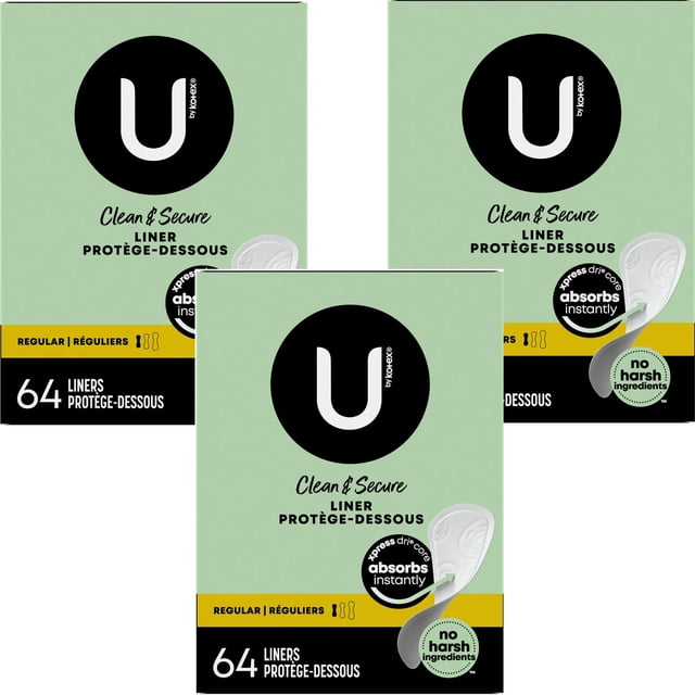 Protectores de bragas Kotex Lightdays, regulares, suaves y sedosos, 192 unidades