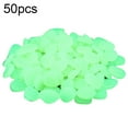 thumbnail image 2 of Flmtop 50Pcs Glow in Dark Garden Pebble Walkway Aquarium Luminous Stone Fish Tank Decor, 2 of 9