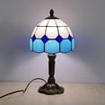 thumbnail image 6 of Table Lamp Stained Glass Art Decorative Bedside Light 14in Colorful Warm Night Light for Bedroom Living Room Home Decor by Xuniizn, 6 of 10