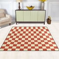 thumbnail image 5 of Ryvnso Checkered Grid-t6 Area Rug Floor Mats Non-Slip Home Carpet 63 x 48 inch, 5 of 7