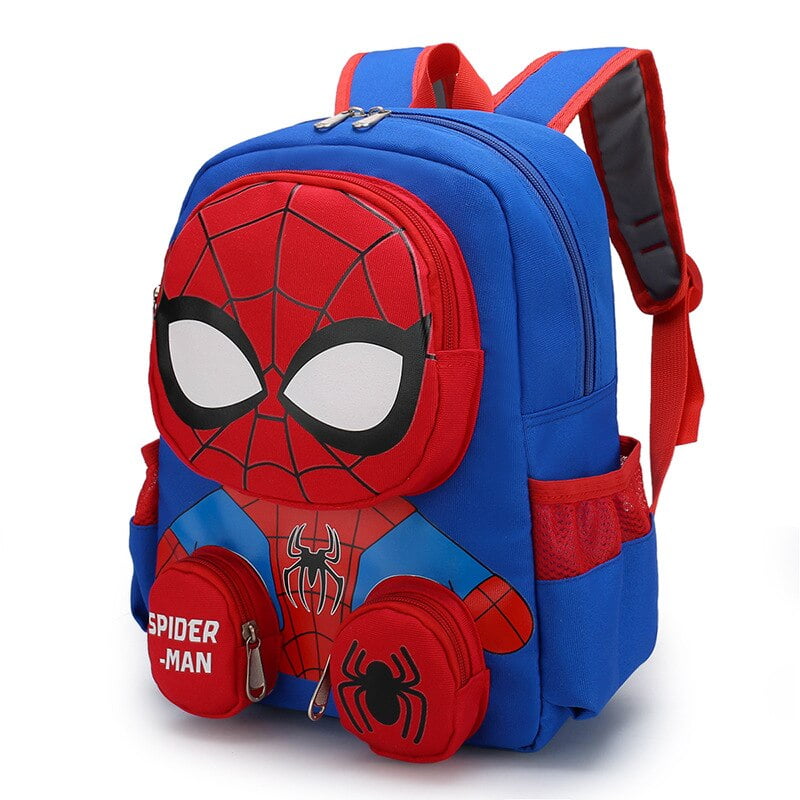 Disney Spiderman Backpacks Super Heroes Student School Bag Cartoon 3d Stereo Kindergarten Backpack Children s Travel Bag Gift Walmart