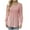 Pink, variant on Wancir Sweatshirt for Women Crewneck Pleated Long Sleeve Shirts Tunic Tops Fashion 2024