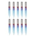 thumbnail image 1 of 10 brocas de grabado de PCB de fondo plano con revestimiento azul para cobre, aluminio, acrílico, PVC, nailon y resina. 40 grados 0.2mm, 1 of 7