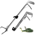 thumbnail image 1 of HLONK Professional Stainless Steel Snake Tong Reptiles Grabbers Rattle Snake Catcher Wide Jaw 3 Sizes Handling Tool with Lock, 1 of 17