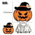 thumbnail image 3 of HANDIED Polyester carpet Gothic Bat Pumpkin Mat Halloween Bathroom Rug Non Water Absorbent Shower Rug For Bathroom Kitchen Porch Holiday Decor, 3 of 8