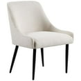 thumbnail image 3 of Meridian Furniture Camden Beige Linen Textured Fabric Dining Chair (Set of 2), 3 of 42