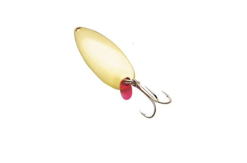 Johnson Sl1/4-GLD Sprite Spoon, 2", 1/4oz, taser tab, Gold, 1/Pk, Sprite Spoon, taser tab, gold