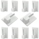 thumbnail image 1 of ZHAOCHENG Ganchos Autoadhesivos, 10 Paquetes de Ganchos de Ventana de Plástico para Barras de Cortina, 1 of 5