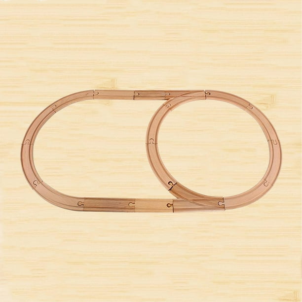Accesorios De Vías De Tren De Madera – Compatibles Con La Mayoría De Marcas, Set De 1 Pieza Para Juego Creativo