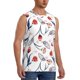 thumbnail image 2 of Balery Tulips Flowers Camisetas sin mangas para hombre, absorbe la humedad y protege contra el mal olor.-Large, 2 of 7