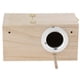 thumbnail image 2 of Caja de cría de pájaros de madera, caja de incubación cálida, caja de nido de jaula de pájaros de madera, pájaro Medio derecho abierto Yuyangstore  Nido del loro del pájaro del animal doméstico, 2 of 8