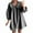 Black, variant on VBTAPA Women's Babydoll Mini Dress Puff Sleeve Plaid Dresses Cute Doll Collar Summer Dresses Loose Comfy Casual Beach Dress Lightning Sales Green XL