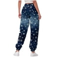 thumbnail image 4 of enyan Christmas Lounge Pants for Women Sweatpants Women, Comfortable Womens Sweatpants, Fleece Womens Joggers Navy,XXL, 4 of 6