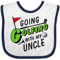 thumbnail image 3 of Inktastic Going Golfing with My Uncle Kids Golf Boys or Girls Baby Bib, 3 of 4
