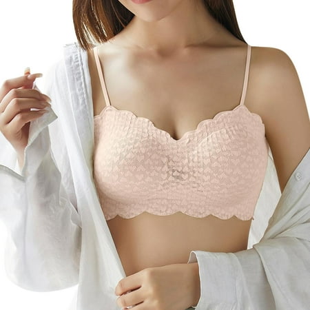 

GWAABD Womens Tshirt Bra Womens No Steel Ring French Big Open Back Beautiful Back U Shaped Bra Summer Ultra Thin Bud Bra Underwear
