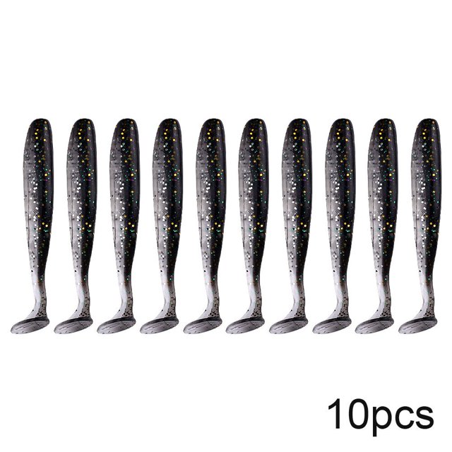 QXO 10 unids/lote 7cm 10cm 13cm señuelos de gusano suave cebo de silicona pez de mar Pva Swimbait Wobblers artículos para pesca aparejos artificiales Tan Jianjun unisex