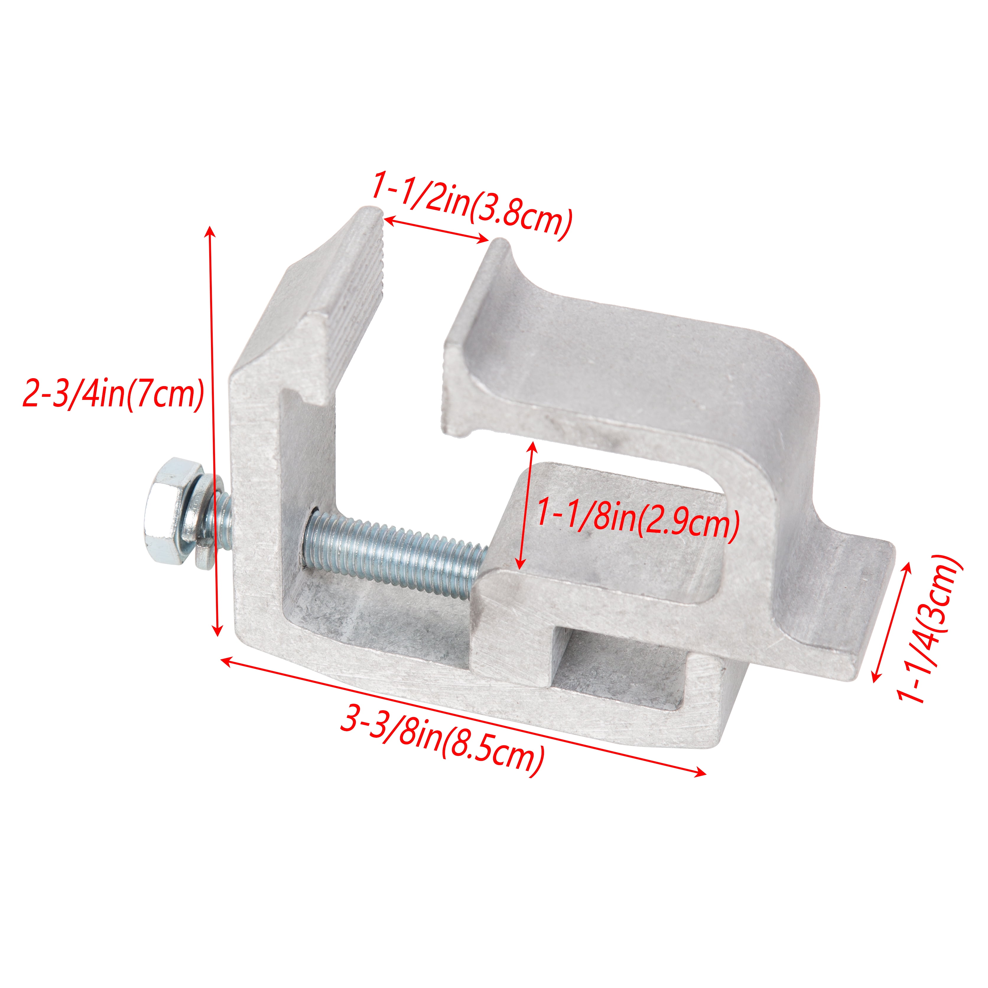 Kojem Truck Mounting Clamps Caps Camper Shell Topper Canopy Fit for Pickup Toyota Chevy Ford Dodge Gmc Ram Aluminum 4pcs