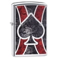 thumbnail image 4 of Zippo Windproof Lighter Spade Design W-fusion Imprint Method High Polish Chrome, 4 of 4
