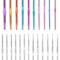 thumbnail image 5 of Juego de ganchos de ganchillo de 100 piezas con bolsa de almacenamiento Agujas de tejer Herramientas de costura Tijeras de calibre Soporte de puntada Inevent HA000048-01, 5 of 5