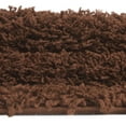 thumbnail image 6 of Unique Loom Solid Shag Collection Area Rug (4' 1" Round Chocolate Brown), 6 of 7