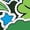 FOREST GREEN, variant on Pokémon - Shamrock Stickers Long Sleeve Graphic T-Shirt