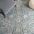 thumbnail image 6 of SAFAVIEH Valencia Maria Oriental Polyester Area Rug, Blue/Beige, 4' x 6'2", 6 of 8