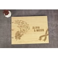 thumbnail image 4 of Darling Souvenir Personalized Engraved Laser Cut Wedding Guest Book Wooden Cover Sign-in Book Registry Guestbook Scrapbook-IW, 4 of 6