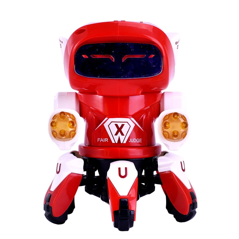 Electric Dancing SixClaw Robot Toy Light Music Robot Model Toy Dancing