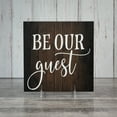 thumbnail image 4 of Be our Guest Rustic Looking Inspiration Farmhouse Wood Sign Wall Décor 12 x 12 Wood Sign B3-12120061057, 4 of 7
