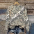 thumbnail image 4 of CLOISE Women's Sweatshirt Tops Plus Size Lightweight Crew Neck Tops Camouflage Long Sleeve Pullover Oversized Clothes, 4 of 8