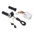 thumbnail image 4 of Controlador cepillado Controlador de velocidad del motor de bicicleta de 24 V 500 W con indicador de potencia redondo de agarre giratorio del acelerador bloqueable de 24 V para bicicletas eléctricas, 4 of 10