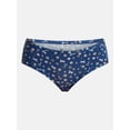 thumbnail image 5 of No Boundaries Cotton Blend Hipster Panties, Women's XS-XXXL, 5 of 5