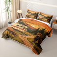 thumbnail image 3 of Catabedysis Vintage Camper Quilt King,Country Farmhouse Style King Coverlet Set For Boys,Multicolor,3 Pieces, 3 of 7