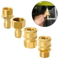 thumbnail image 4 of Pressure Washer Quick Connect Kit M22-15/14Mm Quick Connect Fitting Coupler Brass Pressure Washer Adapters For Power Washer G-Un, 4 of 9