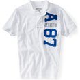 thumbnail image 1 of Camiseta Henley Aeropostale Aero 87 para Hombre Blanca Mediana, 1 of 1