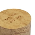 thumbnail image 5 of TOV Furniture Fig Natural Burl Drum Side Table, 5 of 9