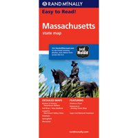 Easy To Read Massachusetts State Map