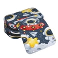 thumbnail image 4 of Kdxio Astronaut And Space for Double Compartment Pen Case Oxford Organizer with Zipper Pockets for Students Artists, 4 of 7