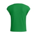 thumbnail image 4 of Short Sleeve T-Shirt for Girls Square Neck Basic Solid Top Daily School Playtime Comfort Kids Casual Summer Comfy Outfits for Teen, 4 of 8