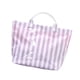 thumbnail image 4 of Bolso tote impermeable para mujer, moderno y sencillo, bolso de hombro a rayas, bolso tote deportivo para el trabajo. Rayas blancas moradas, 4 of 9