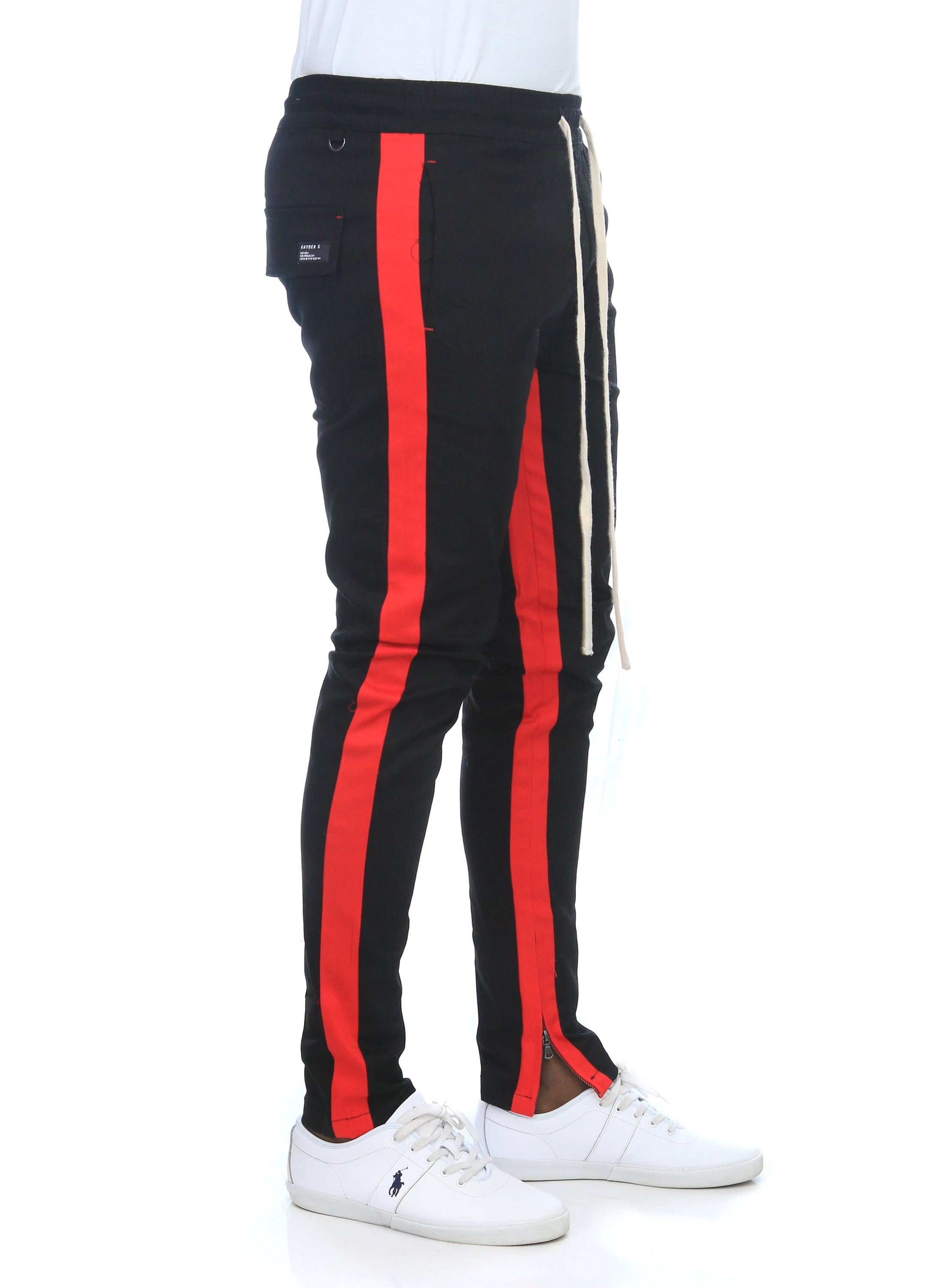 dual stripe track pants