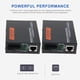 thumbnail image 4 of Convertidor Externo Gigabit Ethernet, Admite 10/100 / 1000Mbps, Transceptor Convertidor de Red Ethernet a Fibra óptica (1 Par) Sunnimix Convertidor de fibra de medios de Ethernet, 4 of 8