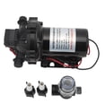 thumbnail image 3 of Water Pressure Pump, 18.9LPM 5.0GPM Rated  15A Fuse 60PSI 4.2BAR Stop Pressure Overload Protection Self Priming Diaphragm Pump Auto Cut Off 12V  For RV, 3 of 8
